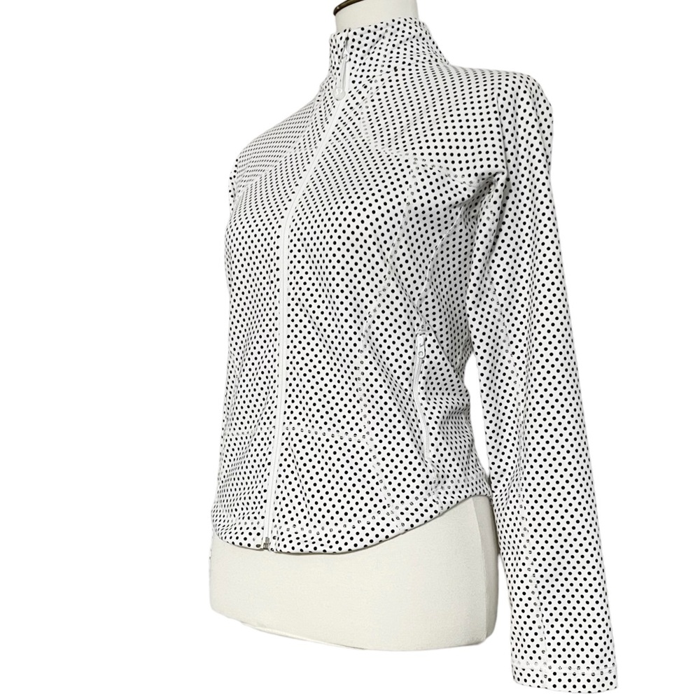 Lululemon Zippered White and Polka Dot Jacket - Picture 4 of 12